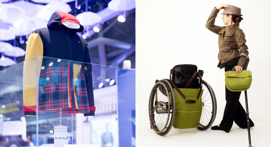 adaptive accessories created by Fashion Design MFA students
