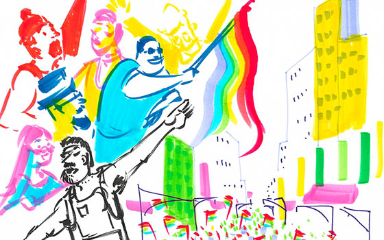 Pride student illustration