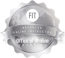 advanced online instructor badge