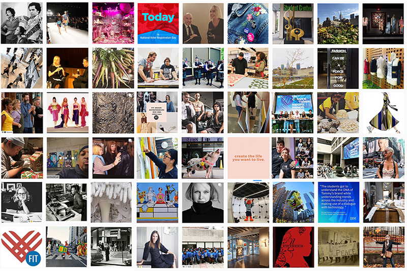 A grid of images that look like an Instagram feed