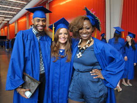 Students at Commencement