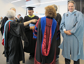 Faculty at Commencement