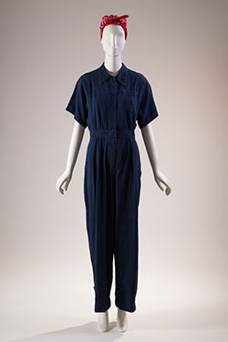 Jumpsuit, denim, 1942-45, USA, gift of David Toser, 2007.63.7, Museum at FIT