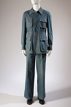 Raphael, leisure suit, denim, circa 1973, Italy, gift of Chip Tolbert, 85.161.8, Museum at FIT