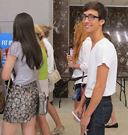 Students at Orientation