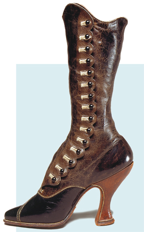 boots with buttons