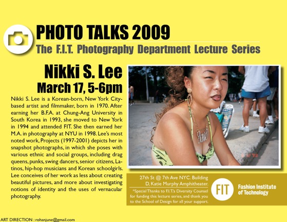 Photo Talks Lecture Nikki S. Lee