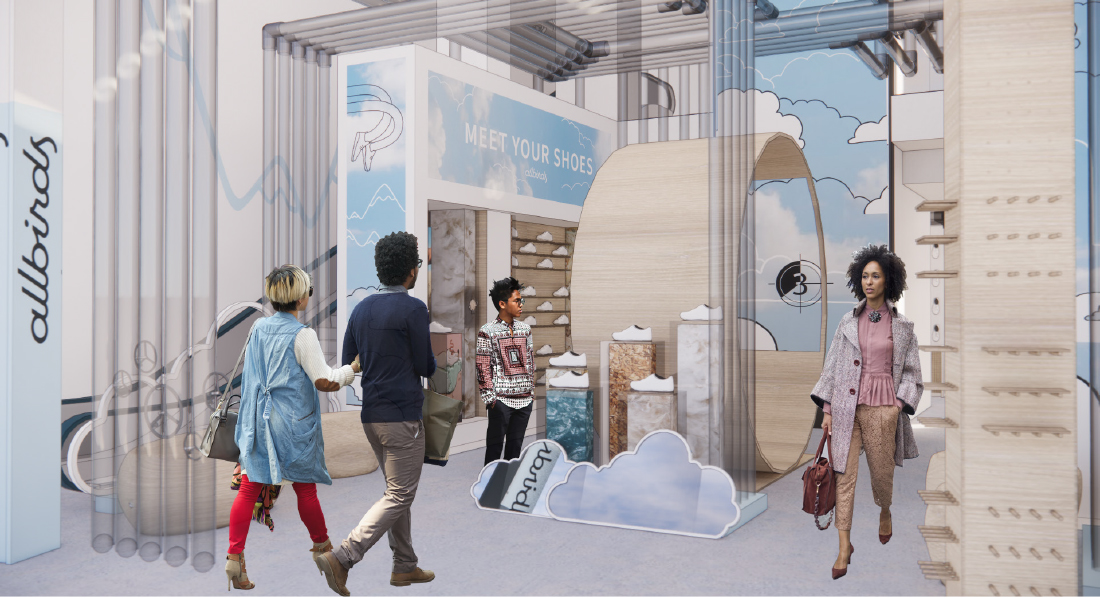 Lyka Williams created a branded temporary retail experience that not only fostered consumer engagement with the brand, but fully immersed customers in their sustainable movement. 