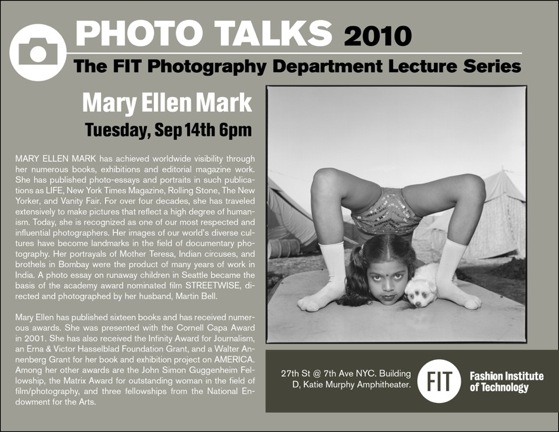 Photo Talks Lecture Mary Ellen Mark