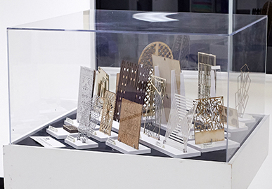 Interior Design department's laser cut showcase
