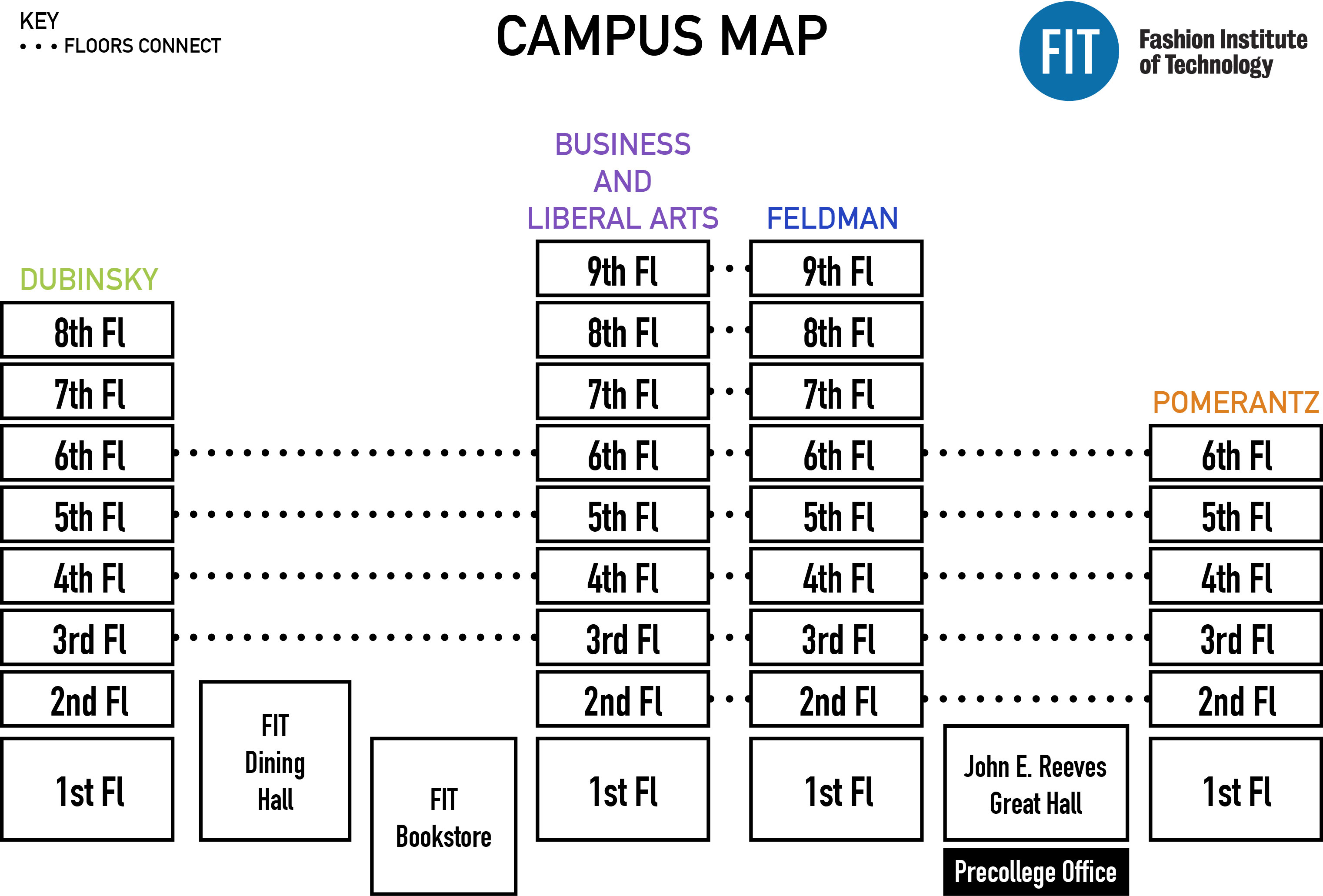 FIT vertical campus map