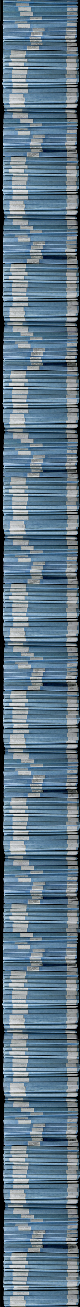 FIT oral histories in slim blue binders