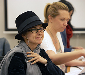 Student in class