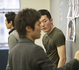 student working