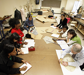 Students in class. 