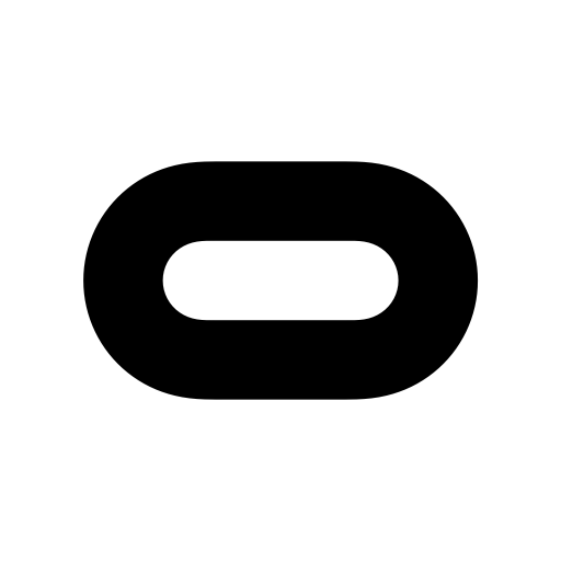 Oculus rift software icon - black oval
