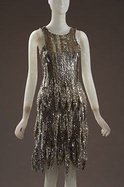 silver sequin dress