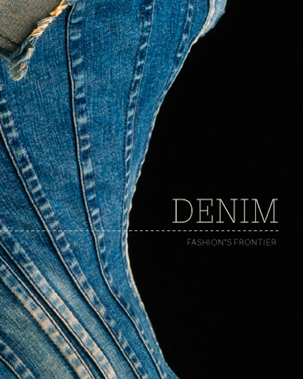 denim: fashion's frontier book cover with close up of denim dress