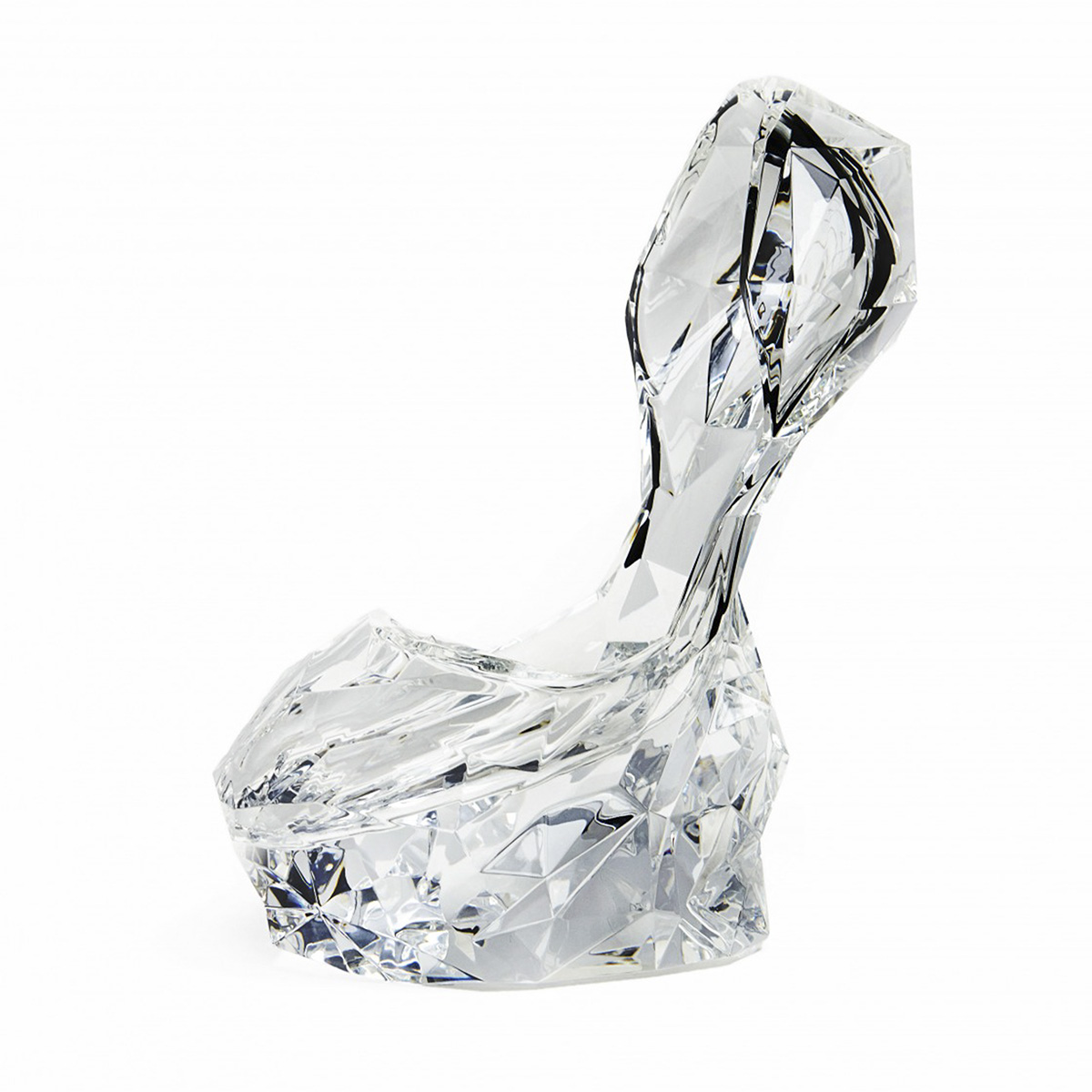 heel-less shoe that's akin to Cinderella's glass slipper