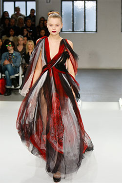 Rodarte, red and black silk chiffon. Fall 2008-2009, USA. Courtesy Rodarte. Photo by Dan Lecca