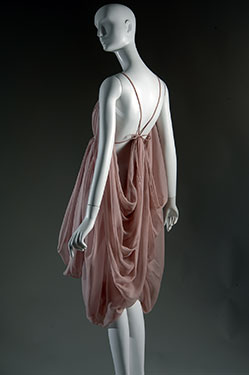 Srka Siskov, evening dress, light pink silk chiffon, 2008, Czech Republic, gift of Sarka Siskova, 2008.76.3