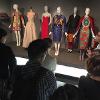 Inside the Global Fashion Capitals exhibition at the Museum at FIT. 