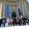 Outside of the Grand Palais after a docent led tour of the Jean Paul Gaultier exhibition. 