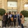 In front of Christian Dior headquarters. 