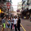 Students explore Hong Kong during some free time. 