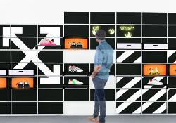 The Chameleon Modular Pop-Up Shop located in Soho features an expansive Merchandise Wall illuminated with branding. Rendering - 
https://allisonskorski023d.myportfolio.com/

