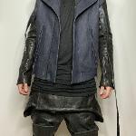 Moshe Yossel "Hellrap" jacket
Denim, leather