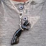 Arm in handcuffs pendant