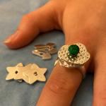Interchangeable staked motifs ring