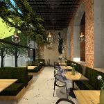 GreenPower - Cafe seating area
