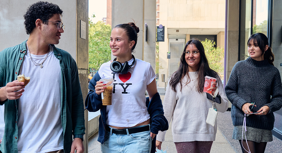 Photo by Joe Carrotta FIT students walking on campus