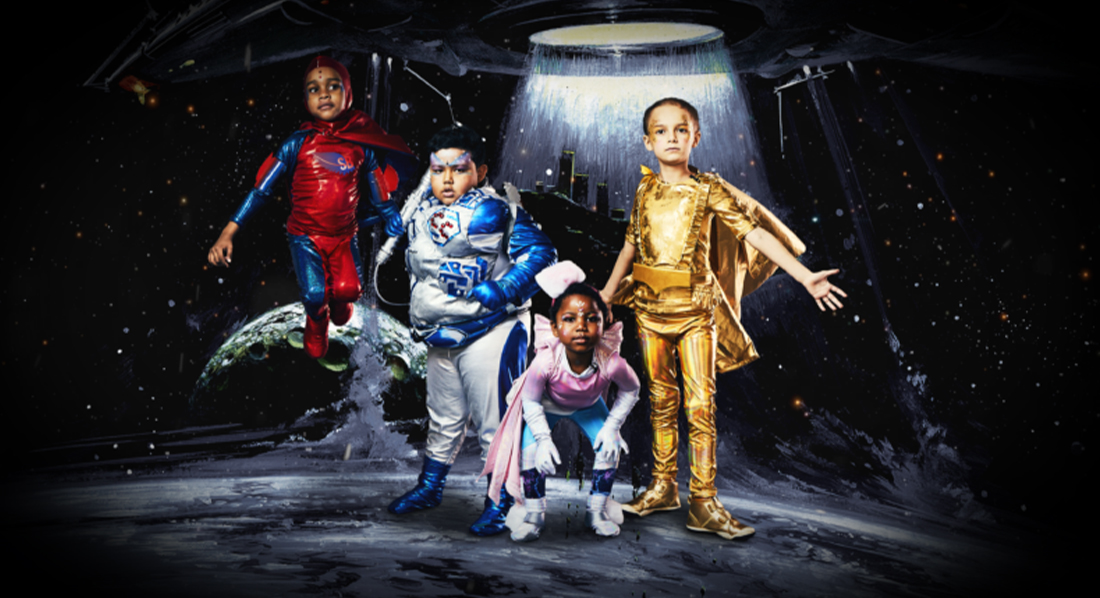 superhero costumes design by students for kids battling cancer