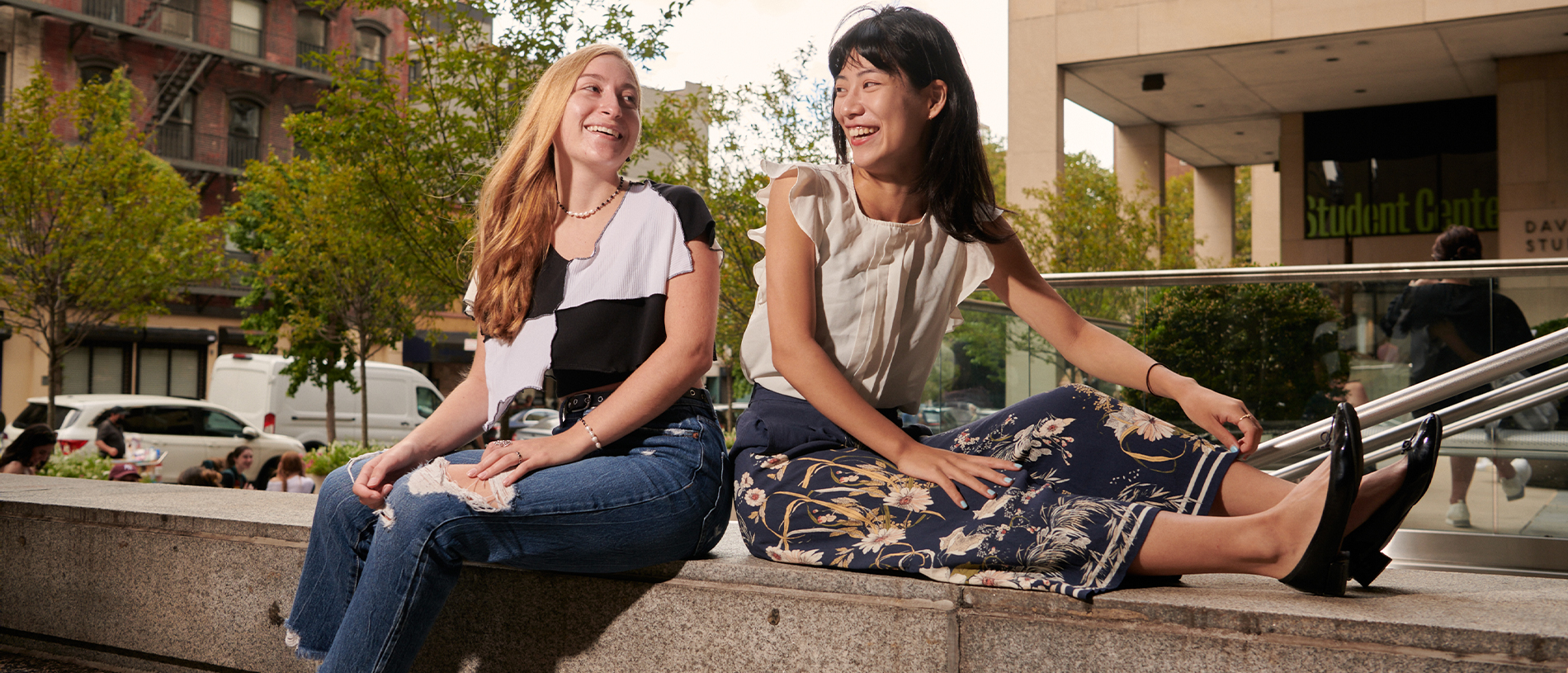 Fashion Institute of Technology students on campus