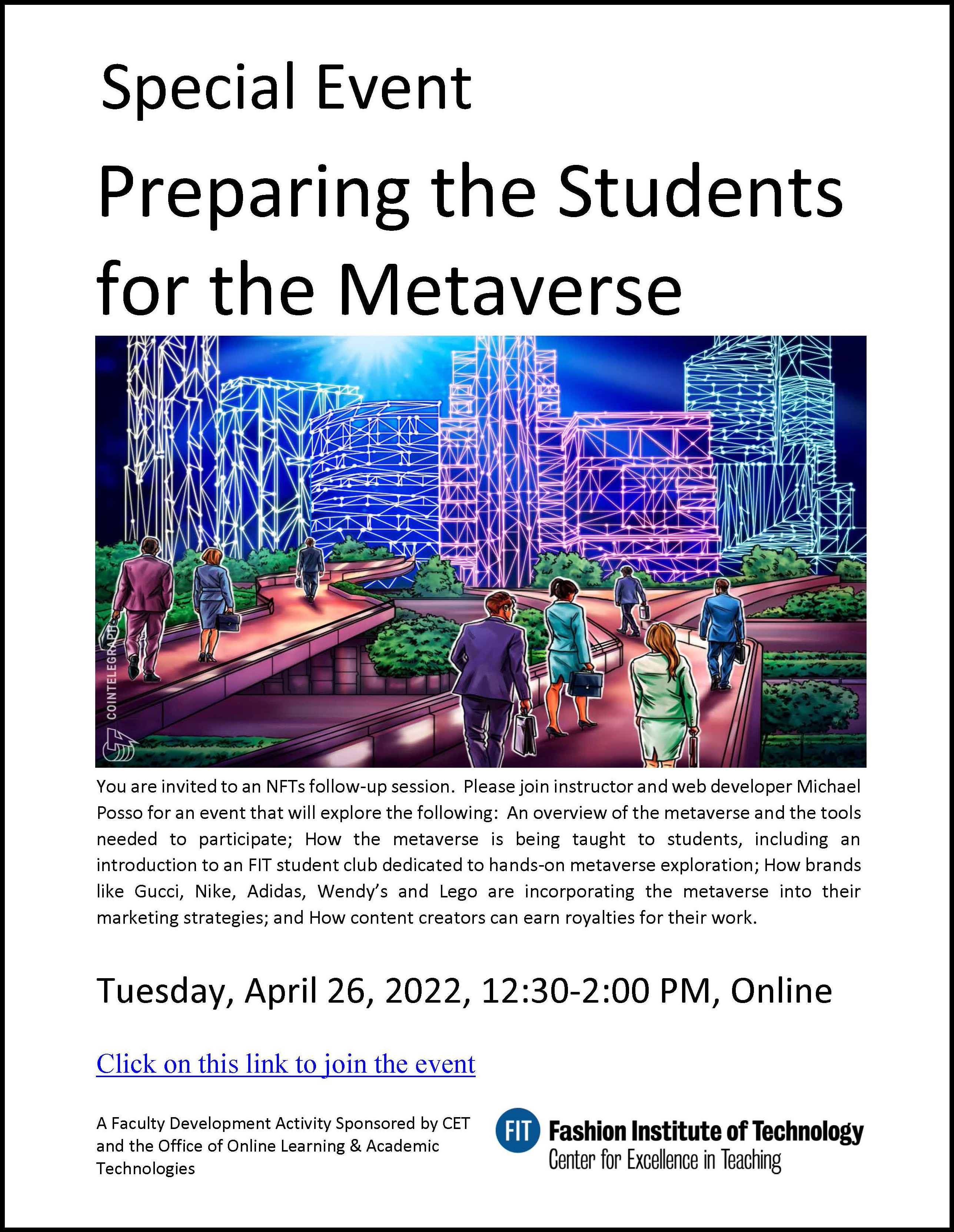 Metaverse event flyer