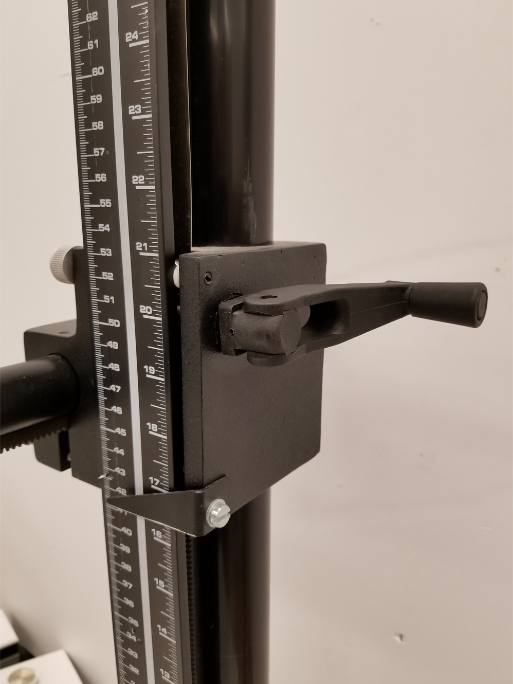 Image shown of Copy Stand hand crank for raising and lowering the height of the camera.