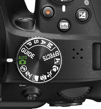 Image of ARL Nikon D3300 Mode Dial