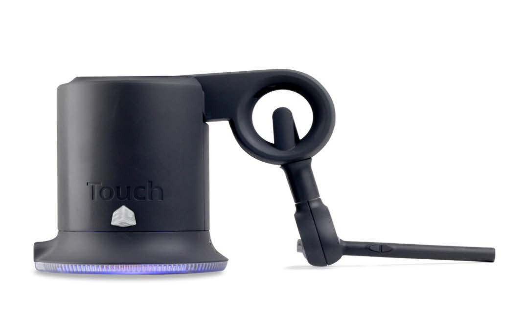 IMage showing how to store the haptic feedback stylus