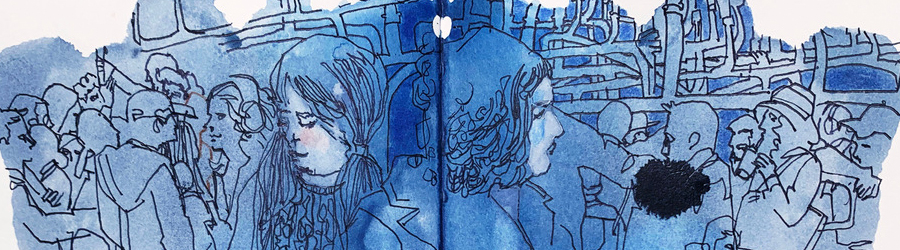 detail of travel journal, Bil Donovan