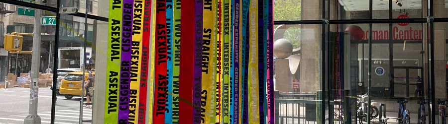 photo of ribbons in gallery