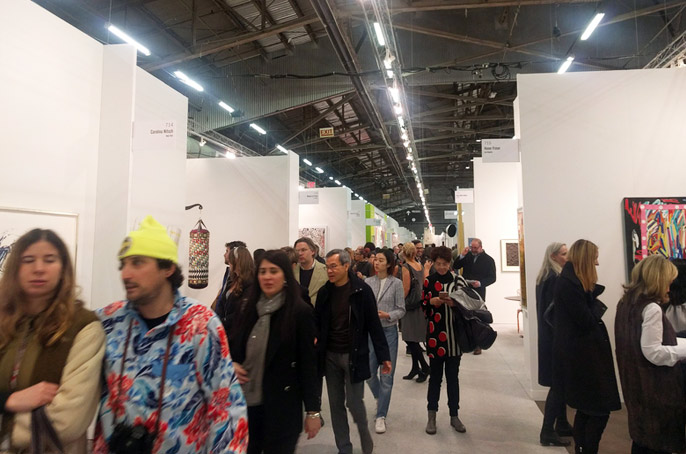 Art fairs allow students to experience global developments in the art business without leaving New York.