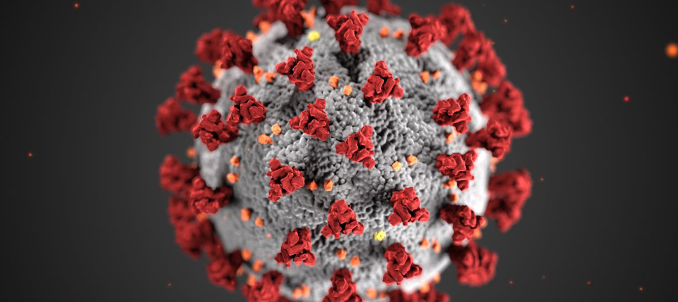 Up close view of COVID-19 Virus