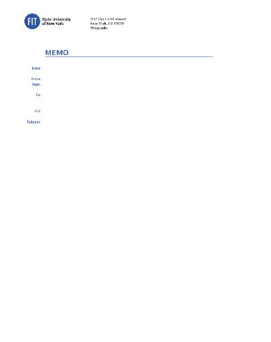 memo template