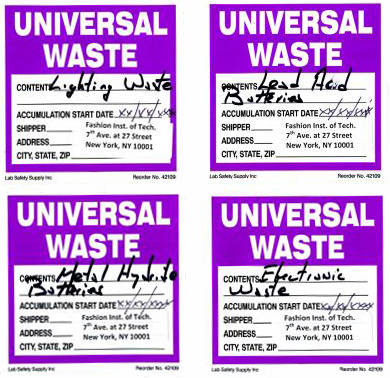 management of hazardous waste universal waste fashion