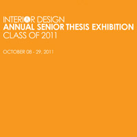 Interior Design Annual Senior Thesis Exhibition poster