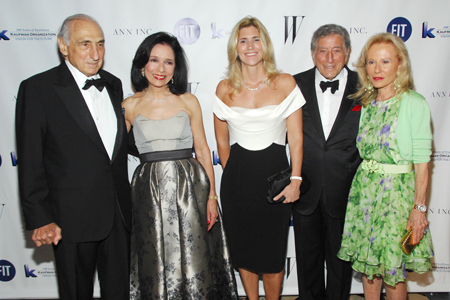 George Kaufman with Dr. Joyce F. Brown, Susan Crow, Tony Bennett, and Mariana Kaufman