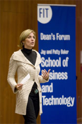 Susan McGalla speaks at FIT